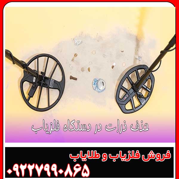 حذف ذرات در دستگاه فلزیاب