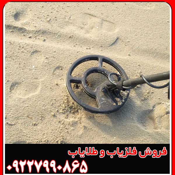 تصویری از فلزیاب در حال کشف گنج